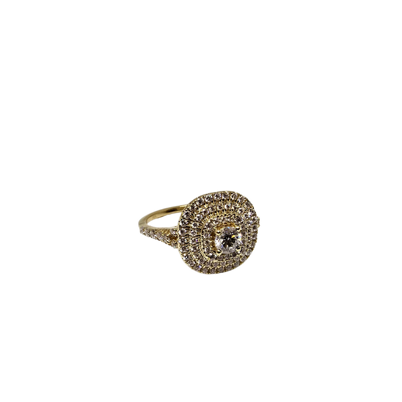 Elegant 14K White or Yellow Gold Engagement Ring – 0.90 ct Total Lab-Grown Diamonds