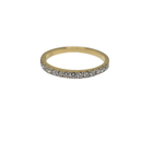 Beautiful Eternity  0.35CT Lab Diamond Engagement Rings in 10K Yellow Gold