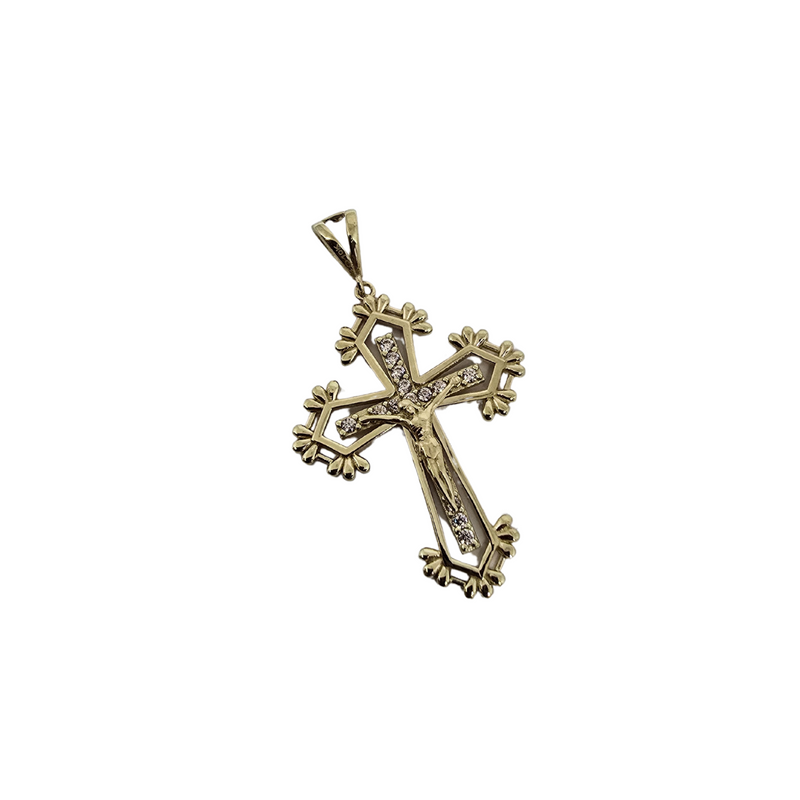 10K Yellow Gold Cross Pendant – Pure Craftsmanship, Divine Shine