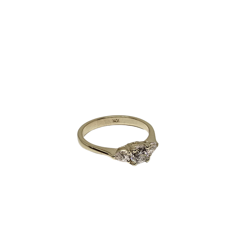 Bague solitaire 10k