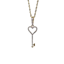 10k Key heart 0.20ct of Diamonds