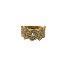 10k 13mm 1.34ct diamonds Monaco ring