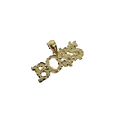 10k Gold Boss Pendant New