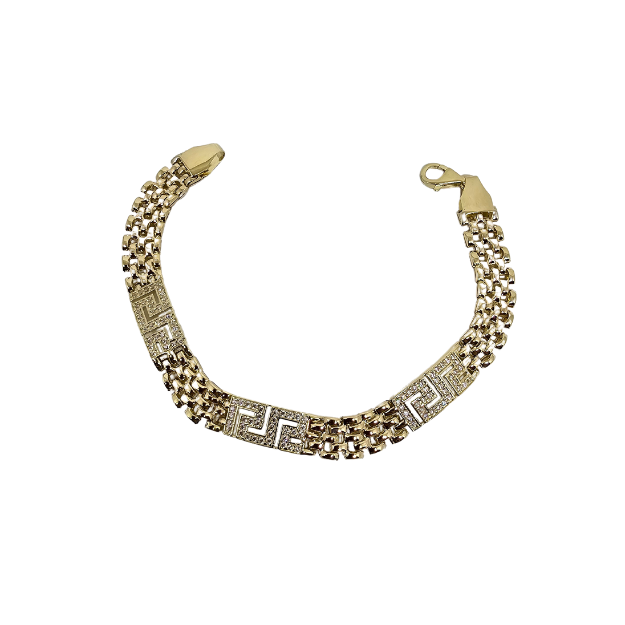 10K 8mm Fabio Bracelet  Gold MBS-1085