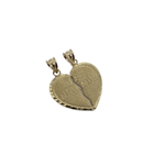 Best Friend Heart  - 10K Gold  Pendant