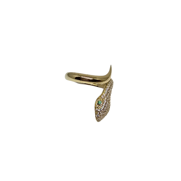 10k Gold Snake Women Ring New