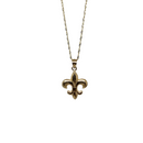 10k Gold Chain with Yellow Gold Lily Flower  pendant New