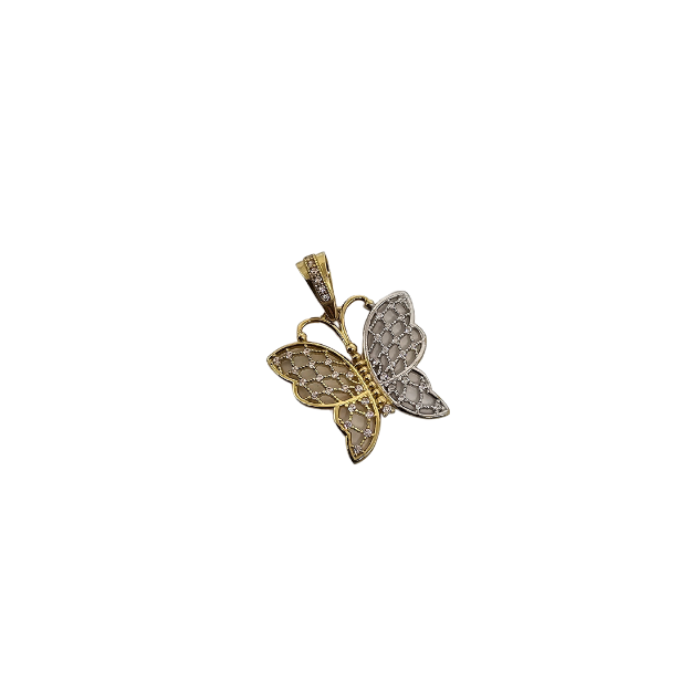 10k Gold pendant Butterfly New