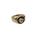 Titan Legacy: 10K Gold Greek Design Comfort-Fit Men’s Ring