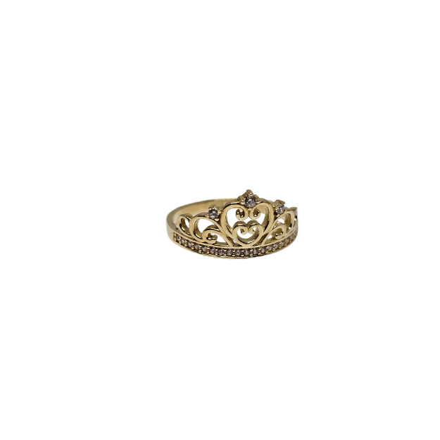 10k Gold Princess Crown Ring