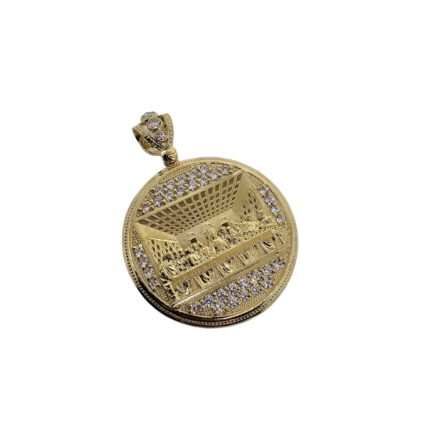 10k gold Last supper pendant NEW