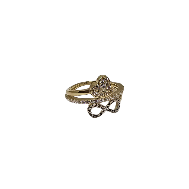 10k Gold Heart Women Ring New