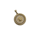 Pendentif en Or Jaune avec Pierres Zirconia – Logo Rolly - Nouveau Modèle DREY-008