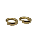 10k 3.5mm Meduza  earrings NEW