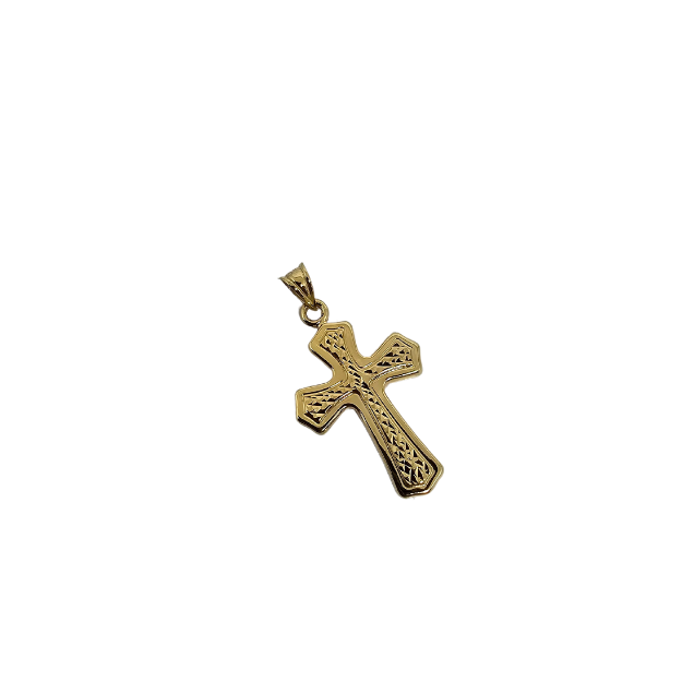 Pendentif Croix meduse  en or 10k CP017