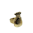Bague de sac d'argent 10k