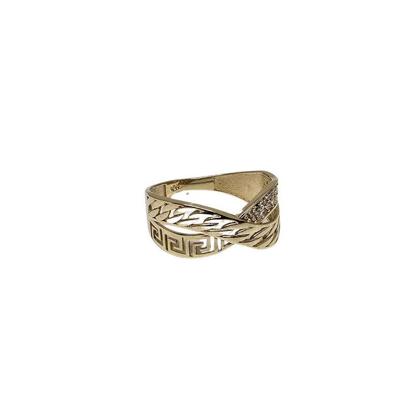 Bague inifini style greek  en or Pour femmes 10K WCR0020