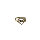 Endless Love: 10K Yellow Gold Heart & Infinity Ring