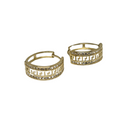 10k Huggies Medusa Earring Yellow Gold