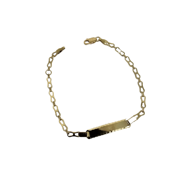 2MM 10K Yellow Gold Baby Bracelet MBS-1092