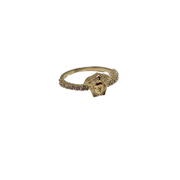 10k Gold  Women Medusa  Ring New