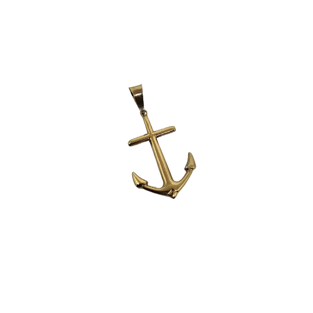 10k Gold pendant Anchor New