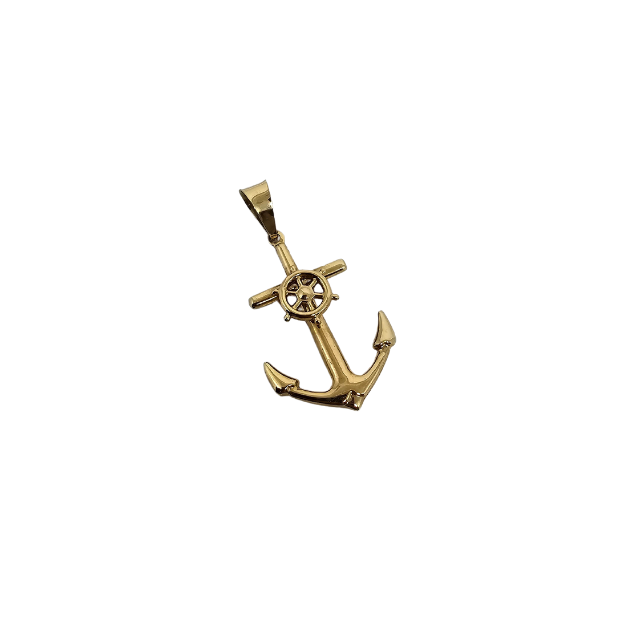 10k Gold pendant Anchor New