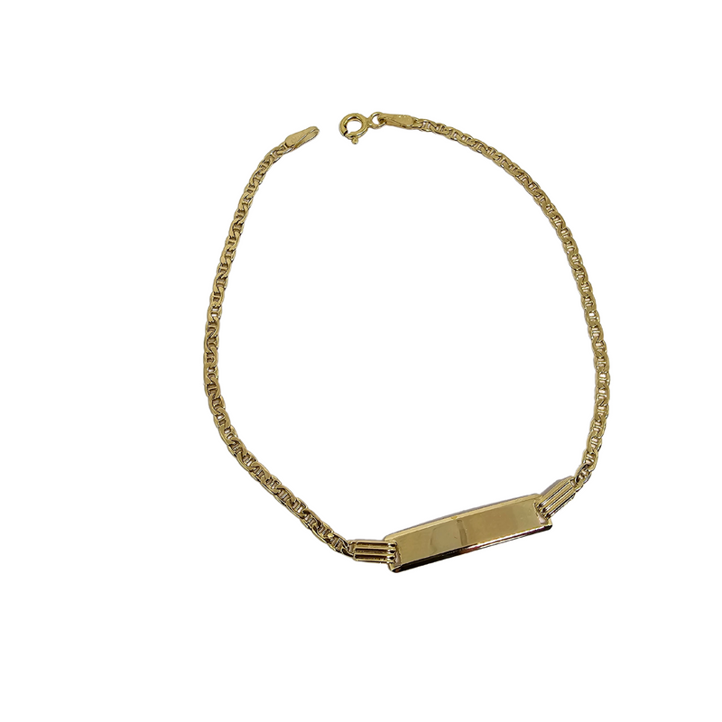 14k Yellow gold Mariner Baby Bracelet