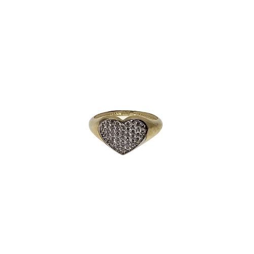 10k Gold Alice heart  Ring