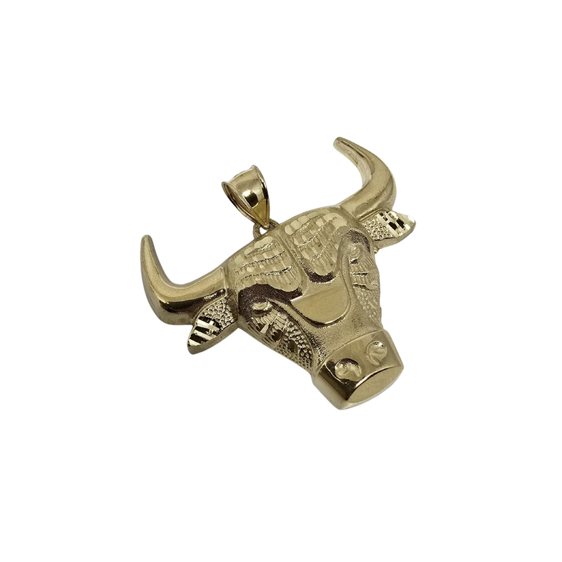 Bull - 10K Gold  Pendant