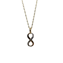 10k Gold Chain with Yellow Gold Infinity  pendant New