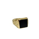 10k Meduza onyx ring
