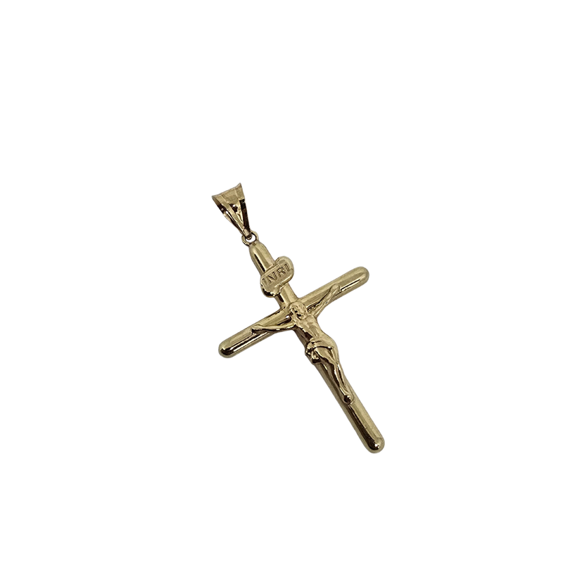 Handcrafted 10K Gold Cross Pendant – Symbol of Faith