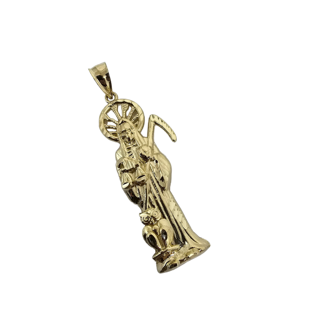 10k Gold Reaper Pendant New