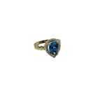 10k Gold Malia blue pear shape  Ring