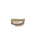"Aegis of Medusa" - Bague grecque en or 10K bicolore pour femmes