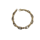 10k 8mm Bullet meduse  bracelet 2 tons