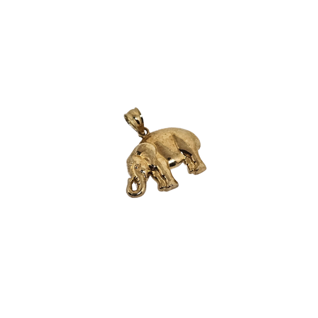 10k Gold pendant Elephant  New