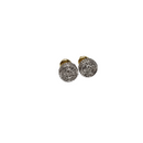 Boucles d'oreilles 10K bicolores avec 0,40ct de diamants naturels
