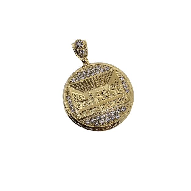 10k gold Last supper pendant NEW