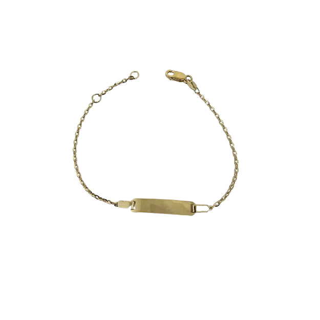 10K Yellow Gold Baby Bracelet MBS-1093