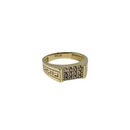 New -Timeless Strength: 10K Yellow Gold Greek Men's Ring