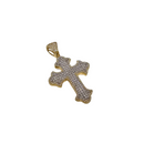 14k Cross Pendant  2.30ct Diamonds si NEW