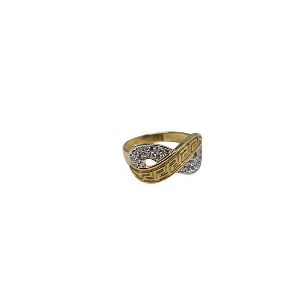 10k Gold Infinity Clara  Ring
