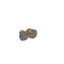 Stunning 10K Yellow Gold Stud Earrings with 0.45ct Natural Diamonds
