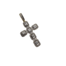 10k1.56ct diamond  VVS/VS emerald Cross
