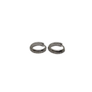 10k Or Blanc Boucles d'oreilles Huggies