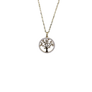 10k Gold Chain with Yellow Gold Tree of life pendant New