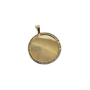 10k Gold Medallion Pendant New