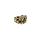 10K Gold Cross Nugget  Men’s Ring